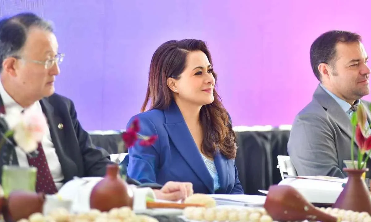 La gobernadora de Aguascalientes, Tere Jiménez, encabezó una reunión con empresarias y empresarios japoneses.