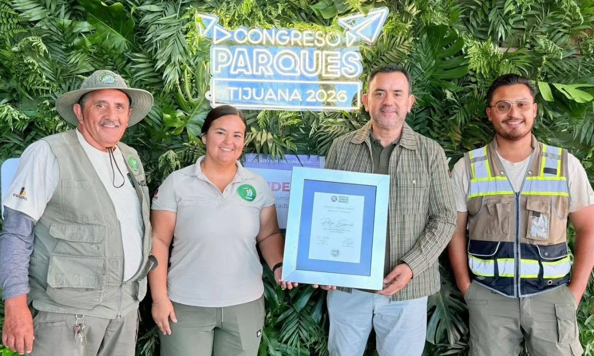 El Parque Esperanto de Tijuana, Baja California, recibió un reconocimiento otorgado por la organización internacional World Urban Parks.