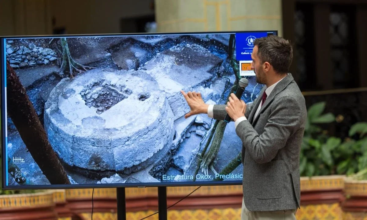 Descubren estructura ritual Okox en el sitio arqueológico El Tigre, en Guatemala