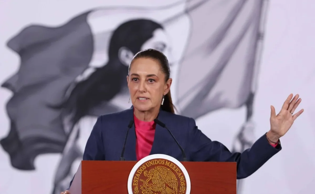 Claudia Sheinbaum desde la Mañanera del Pueblo