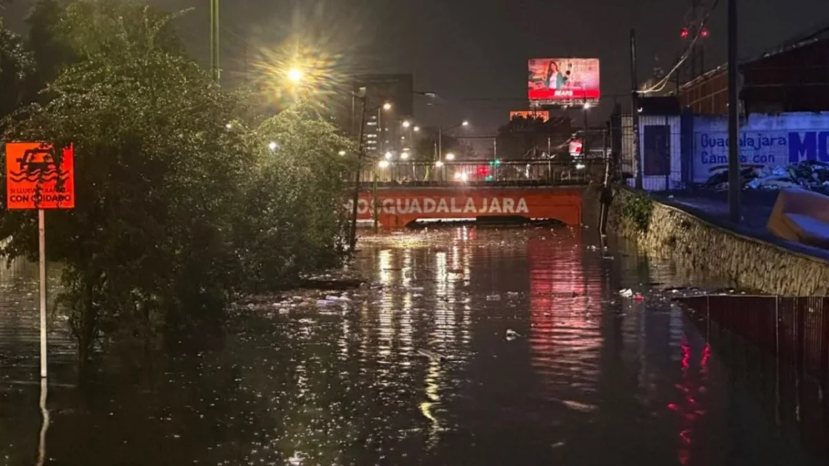 Tormenta deja severas inundaciones en la Zona Metropolitana de Guadalajara