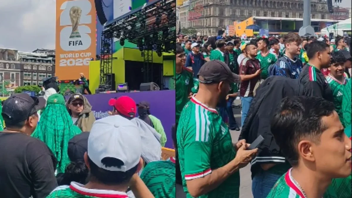 Ante incertidumbre de apertura del Fan Fest en el Zócalo, aficionados se dieron cita para disfrutar el triunfo de México en el Mundial 2026.