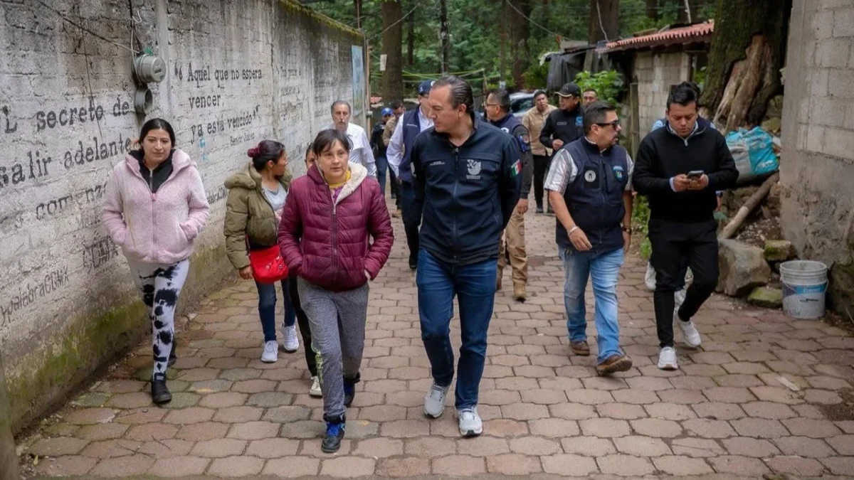 Luego de las afectaciones que dejaron lluvias y granizo en la zona centro de la alcaldía Cuajimalpa, autoridades realizan acciones.