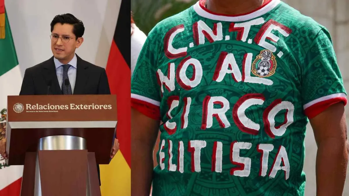 El canciller Roberto Velasco minimiza el impacto de las manifestaciones de la CNTE en el Mundial.