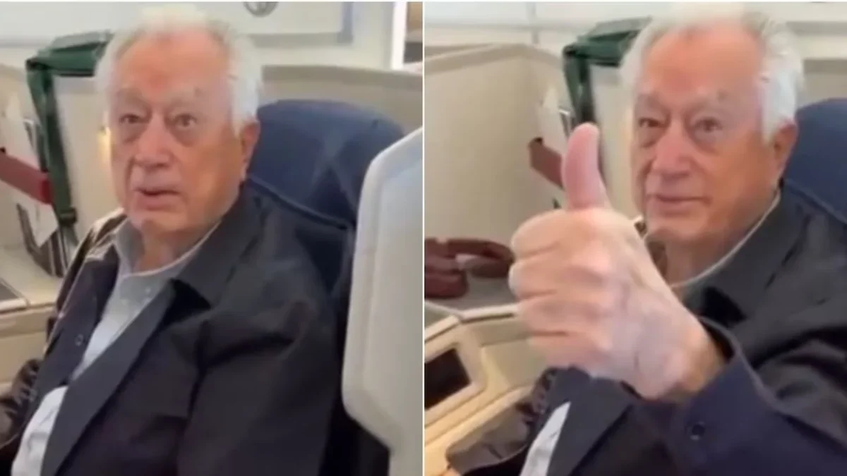 Manuel Bartlett quedó captado en un vuelo a España y un ciudadano que lo grabó lo confrontó y lo llamó ‘corrupto’.