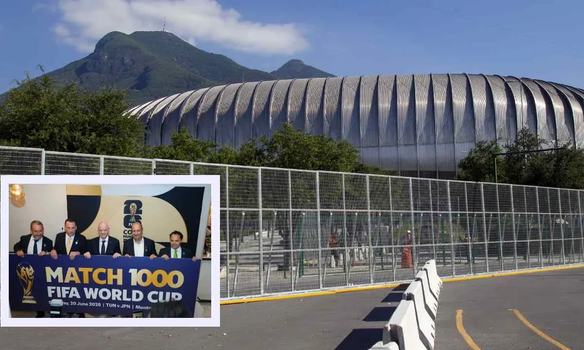 El Estadio de Monterrey entró en la historia, pues se convirtió en el recinto deportivo en albergar el partido mil de las Copas del Mundo