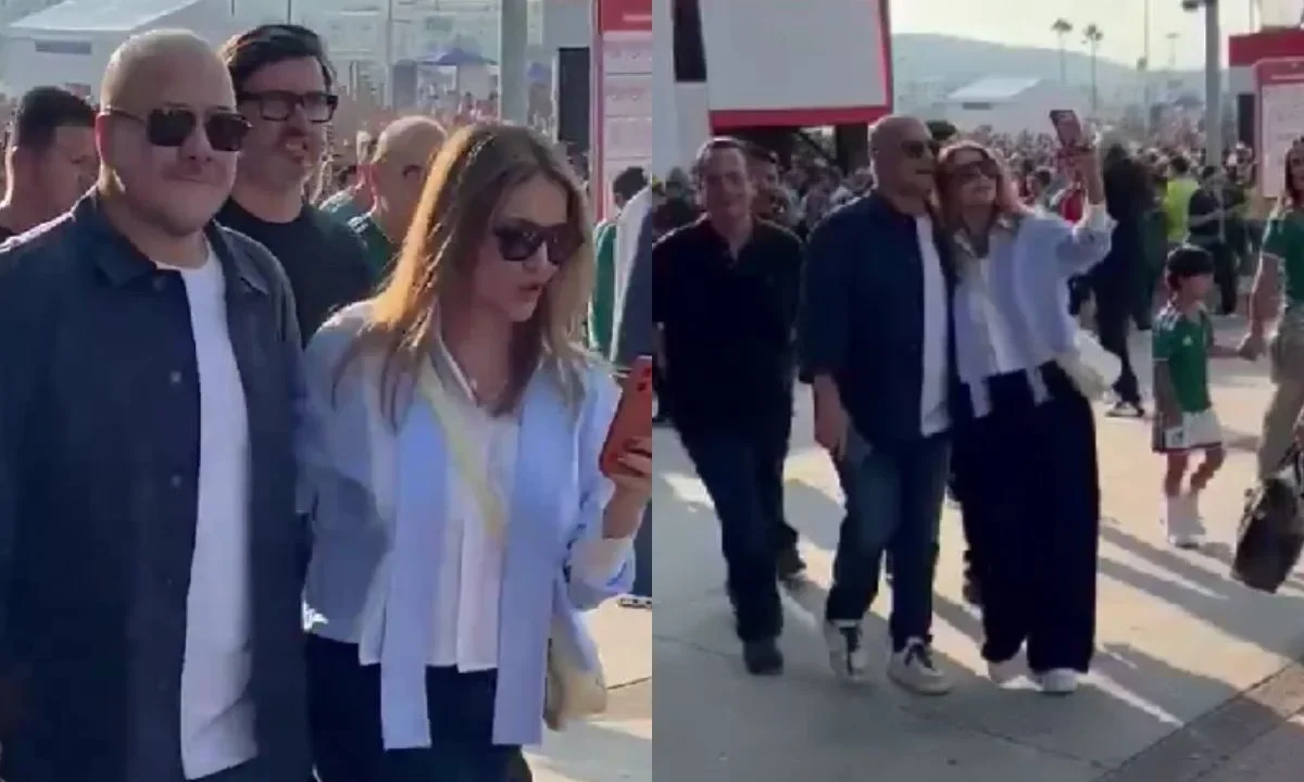 Enrique Alfaro Ramírez, exgobernador de Jalisco, reapareció públicamente durante la Copa Mundial de Futbol, en el Estadio Guadalajara.