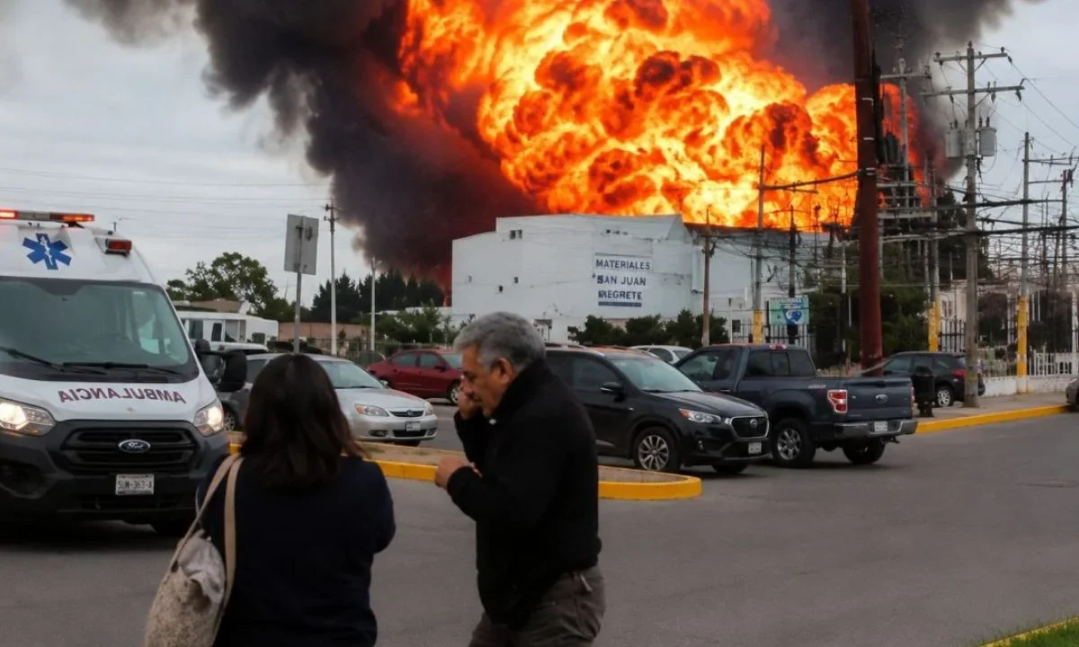 Explosión de presuntas pipas con combustible ilegal genera alarma y evacuaciones en Tepeaca, Puebla