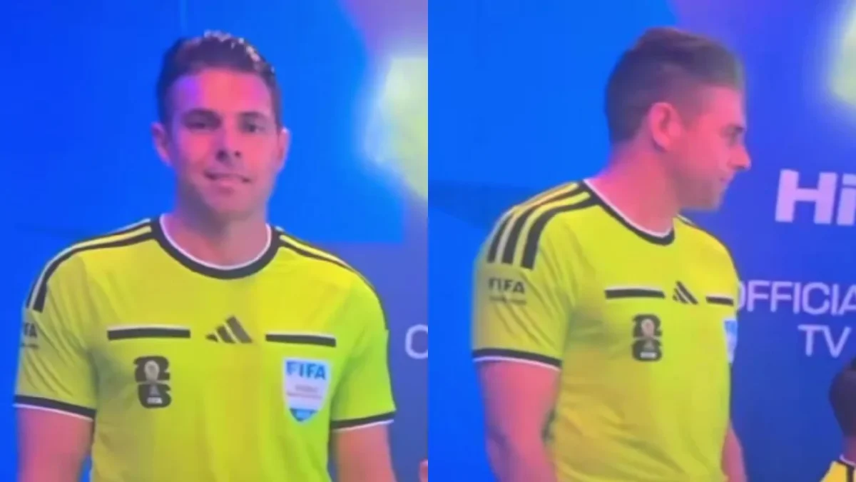 Luego de que quedó captado y estuvo señalado por hacer un presunto gesto racista, la FIFA dejó sin sanción al árbitro Shaun Evans.