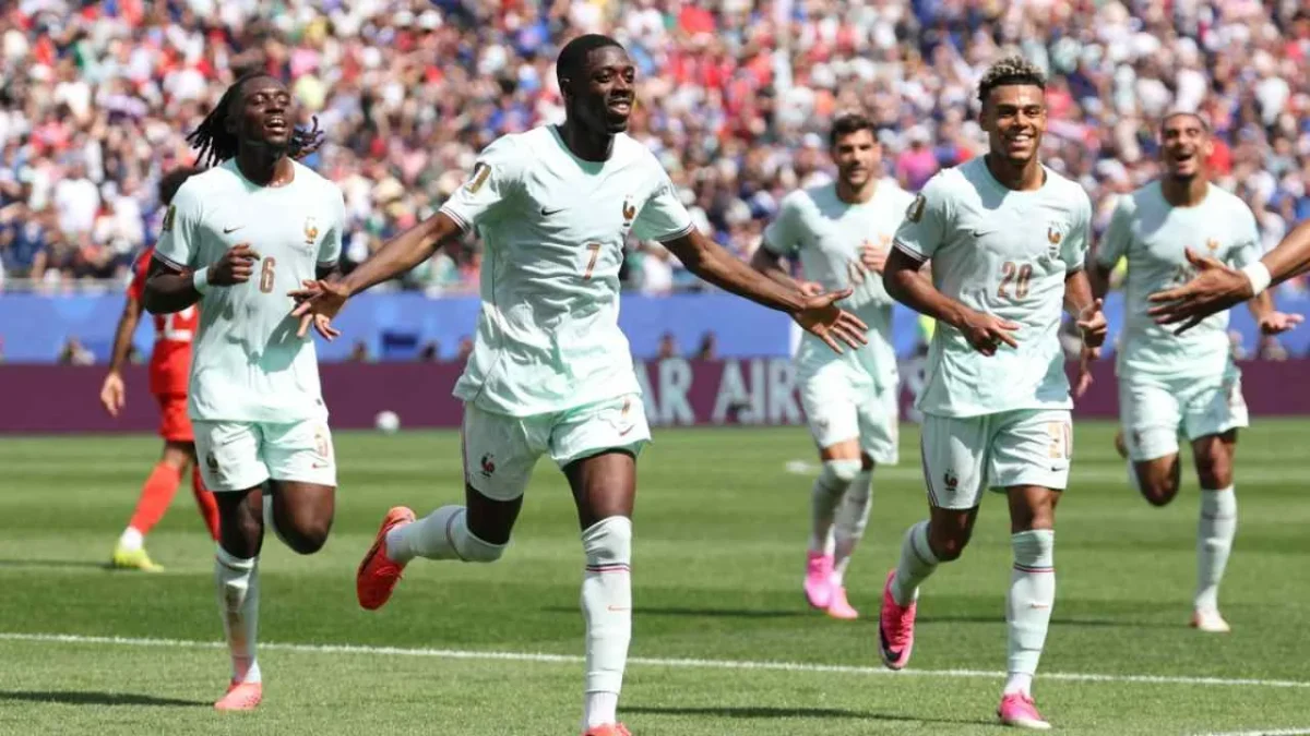 Con hat-trick de Dembélé, la Selección de Francia golea 4-1 a Noruega y se adjudica el liderato del Grupo I.