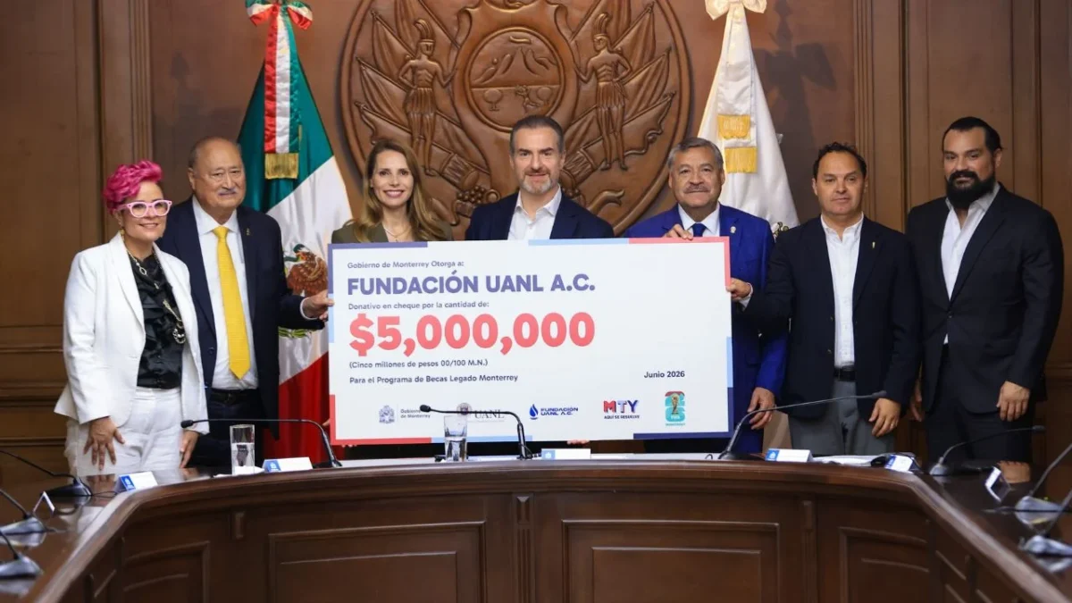 El Gobierno de Monterrey donó 5 millones de pesos a la Fundación UANL, para el programa Legado Educativo FIFA World Cup 2026 Sede Monterrey.