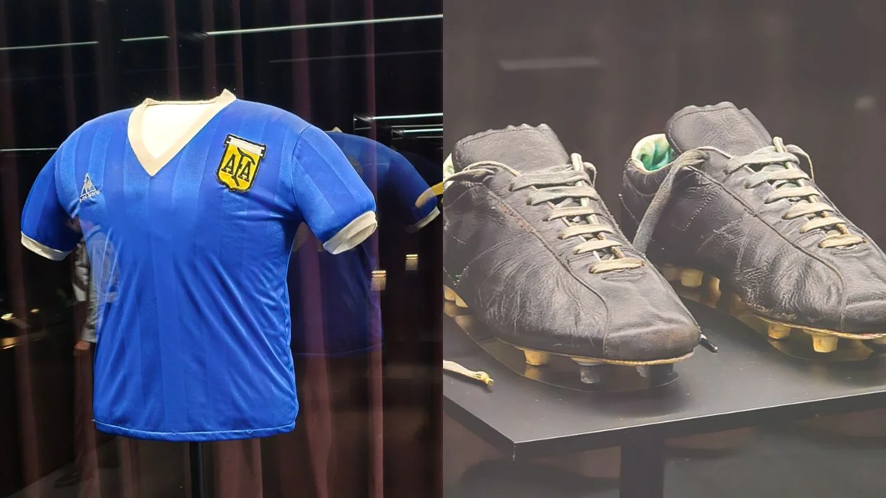 Llegan a México objetos legendarios de Pelé, Maradona y más leyendas
