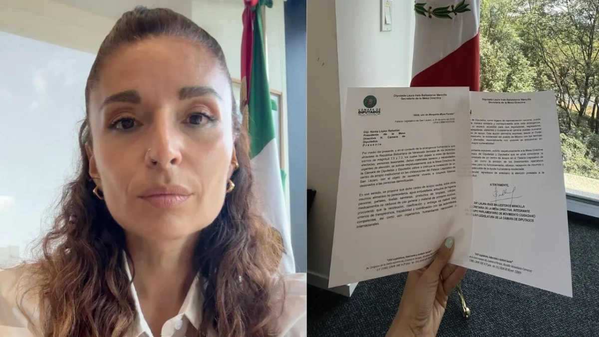 Laura Ballesteros, de MC, solicitó la instalación de un centro de acopio para recaudar víveres e insumos de primera necesidad para Venezuela.