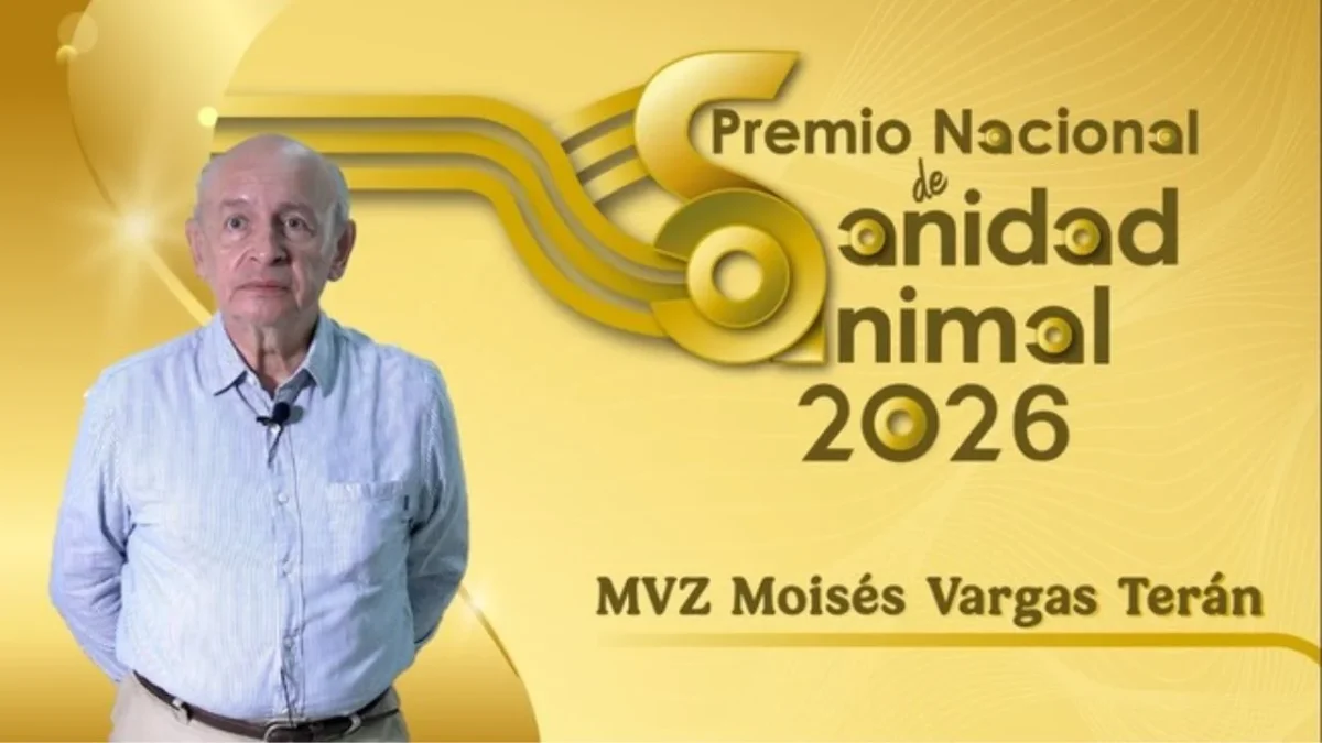 El médico veterinario zootecnista Moisés Vargas Terán fue seleccionado como ganador del Premio Nacional de Sanidad Animal 2026.