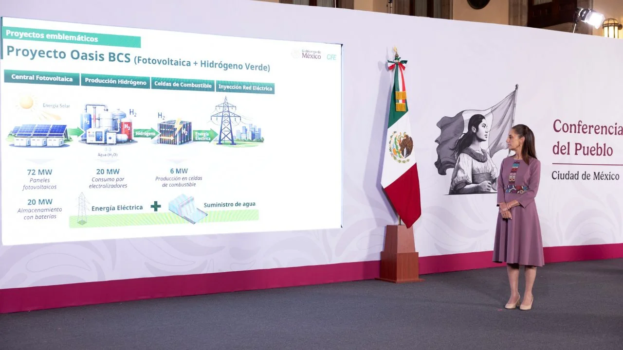 Para 2030, 70% de energía en México será renovable: Sheinbaum