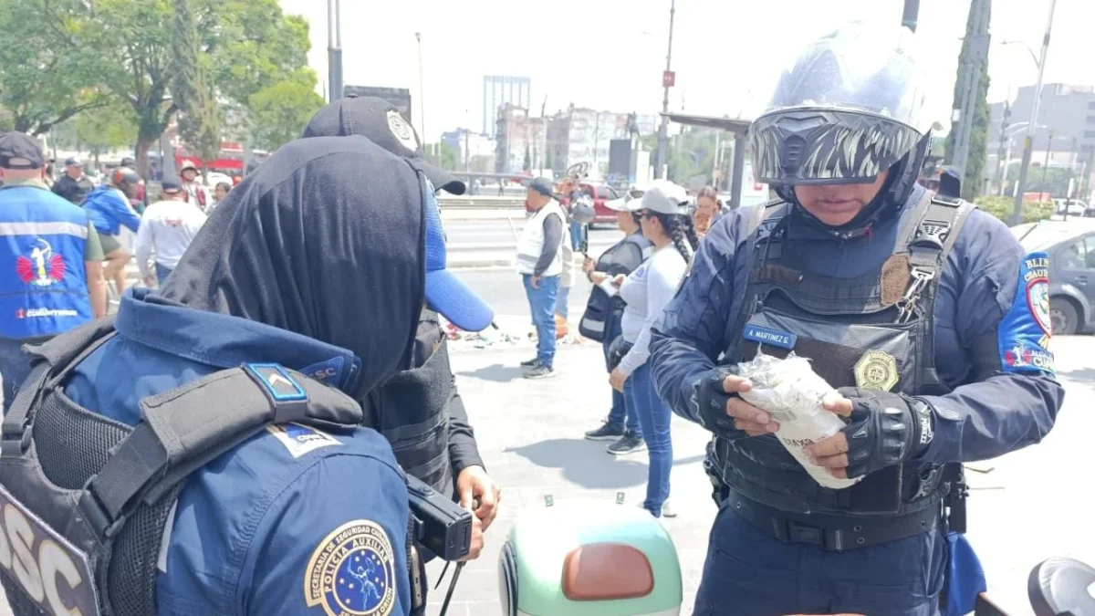 Durante la última semana la Policía Auxiliar realizó 165 remisiones al Juzgado Cívico en distintas colonias de la alcaldía Cuauhtémoc.