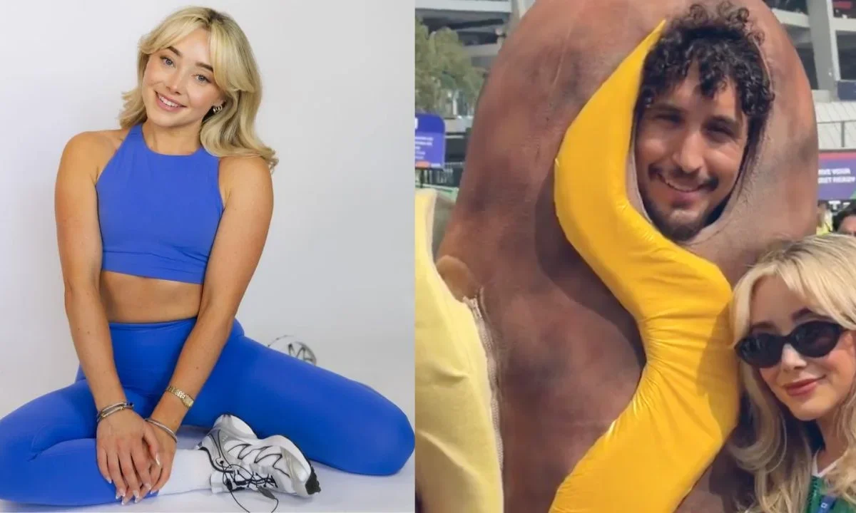 La mujer parecida a Sabrina Carpenter que engañó a más de uno en la inauguración del Mundial sería una influencer fitness estadounidense.