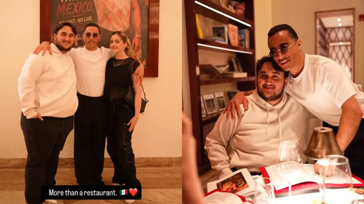 Jesús López , hijo menor de AMLO, asistió hace unos días a la inauguración del restaurante Nusr-Et Steakhouse, del chef Salt Bae.
