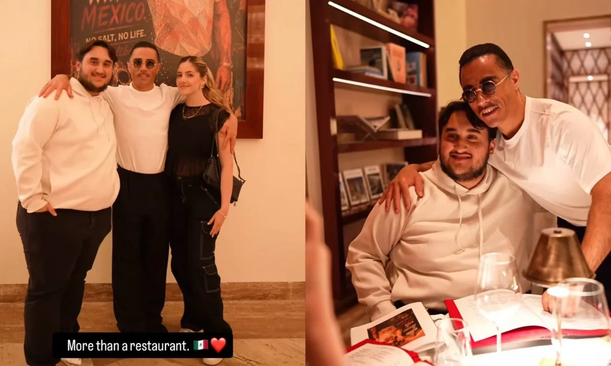 Jesús López , hijo menor de AMLO, asistió hace unos días a la inauguración del restaurante Nusr-Et Steakhouse, del chef Salt Bae.