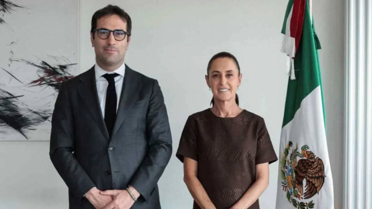 Claudia Sheinbaum recibió al vicepresidente primero del gobierno de España, Carlos Cuerpo.