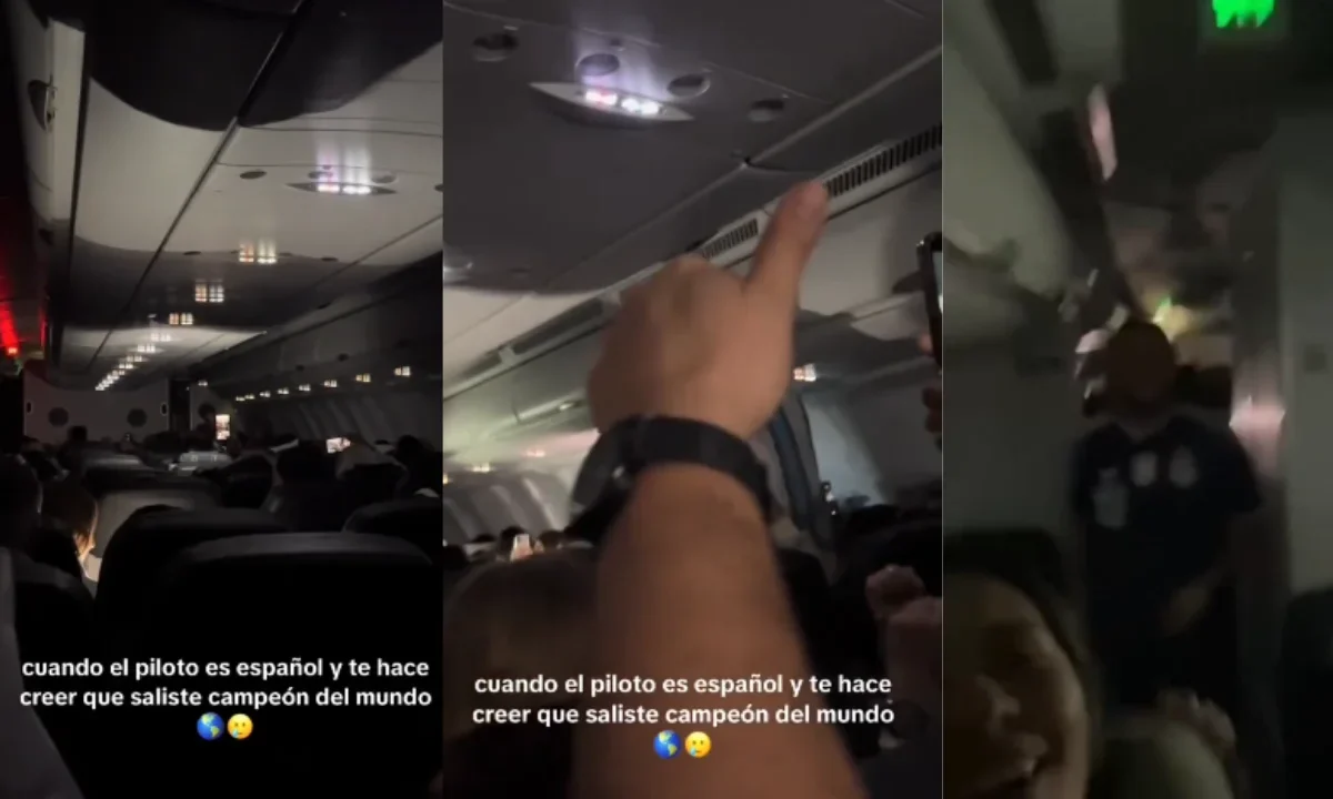 Piloto hace creer a hinchas argentinos que ganaron la final