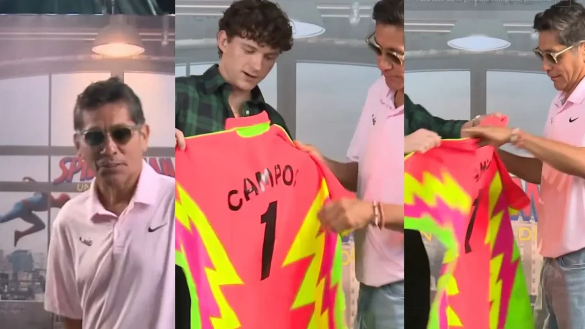 Jorge Campos y Tom Holland hacen 'crossover' épico