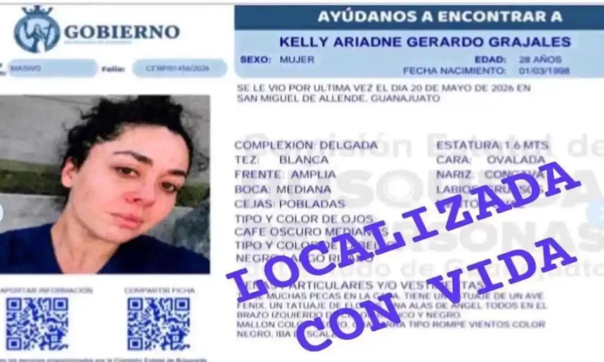 Localizan con vida a la nieta de Paquita la del Barrio tras 40 días desaparecida