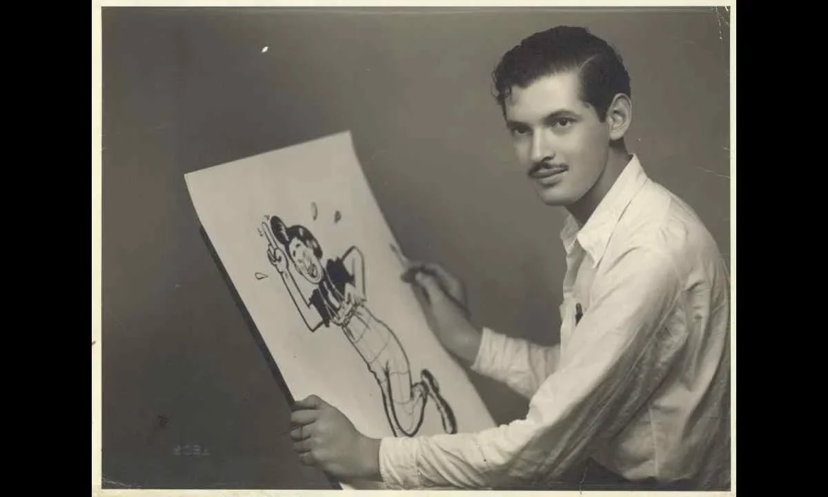 Abel Quezada entre arte y deporte, la faceta poco conocida del caricaturista.