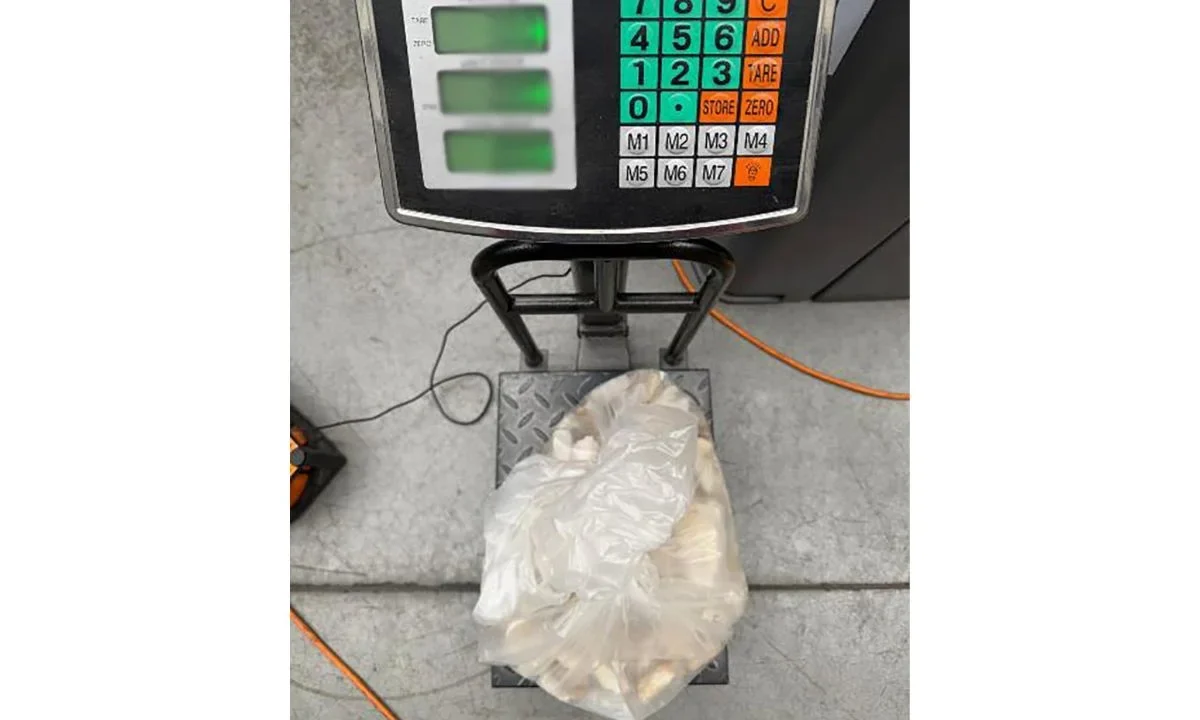 Clorhidrato de metanfetamina, con un peso aproximado de tres kilos