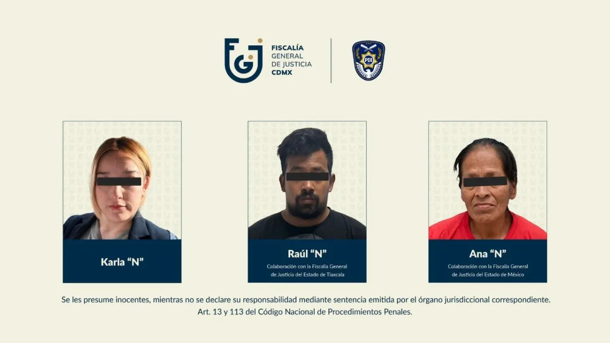 Raúl 'N' quedó detenido y vinculado a proceso, como tercer procesado por la extorsión contra una mujer adulta mayor en la Ciudad de México.