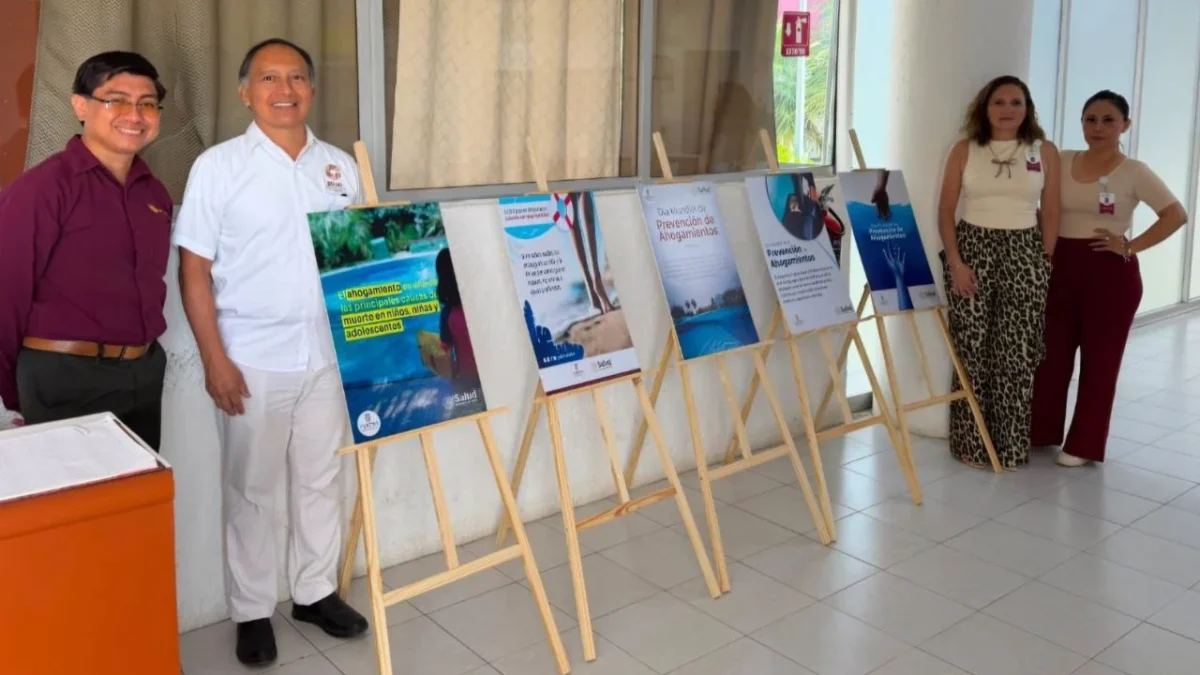 Coepra realiza exposición de carteles como parte de las actividades de la Semana de la Prevención, en Campeche.