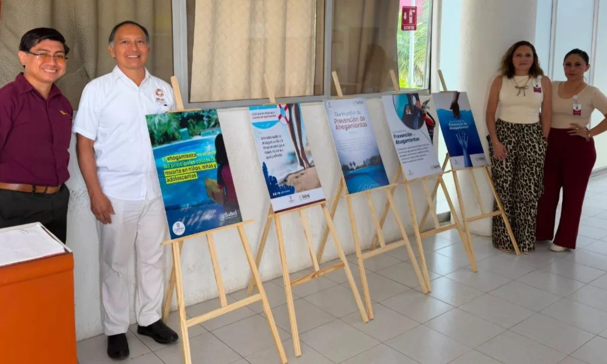 Coepra realiza exposición de carteles como parte de las actividades de la Semana de la Prevención, en Campeche.