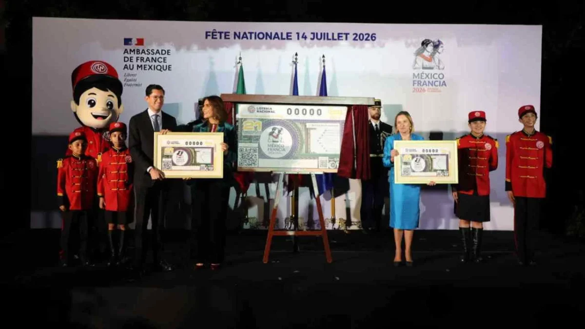 Conmemoran 200 años de amistad entre México y Francia con sorteo de Lotería.