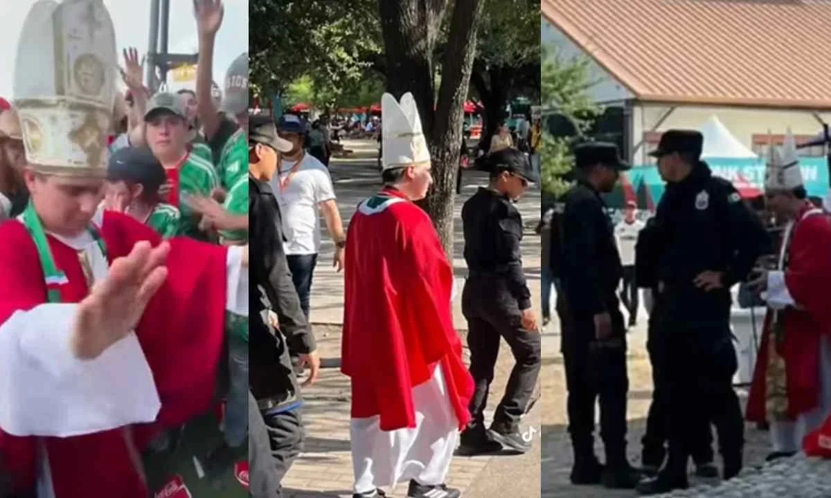 Corren al 'Papa Santo' del Fan Fest de Monterrey y quien lo interpreta dio a conocer los detalles de lo sucedido.