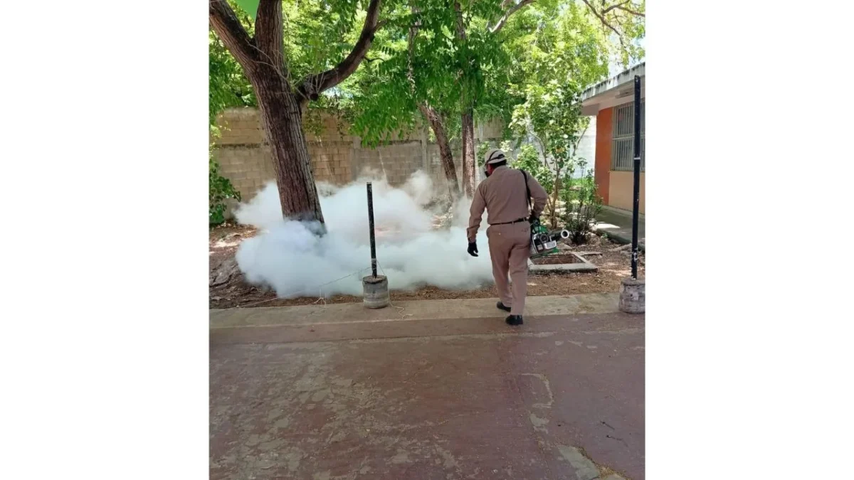 Autoridades de Campeche intensifican el control larvario, nebulización y termonebulización y se trabajaron 164 escuelas contra dengue.