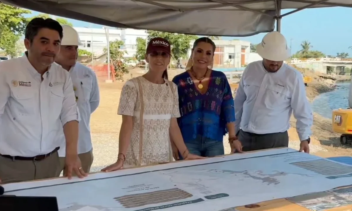 Autoridades federales y estatales realizaron una supervisión por las obras de infraestructura hídrica que se desarrollan en Acapulco.