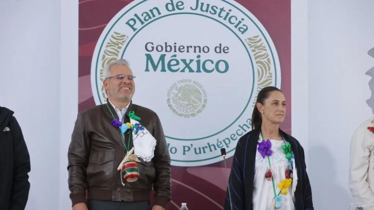 Sheinbaum resaltó inversión de 4 mil mdp en el Plan de Justicia para el pueblo P'urhépecha, en salud, educación, caminos y seguridad.