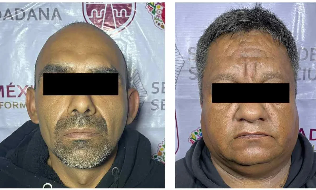 Autoridades federales y capitalinas detuvieron a 2 presuntos integrantes del Cártel de Tláhuac.