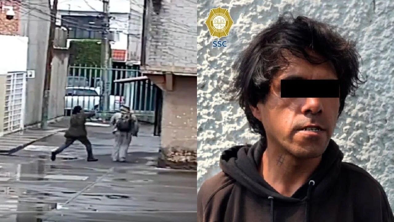 Detienen a hombre que golpeó a un transeúnte en Iztacalco