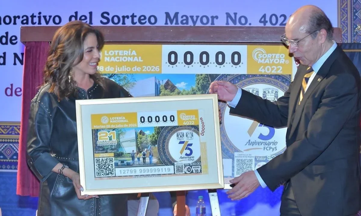 Para celebrar el 75 Aniversario de la Facultad de Ciencias Políticas y Sociales (FCPyS) de la UNAM, la Lotería Nacional emitió un billete.