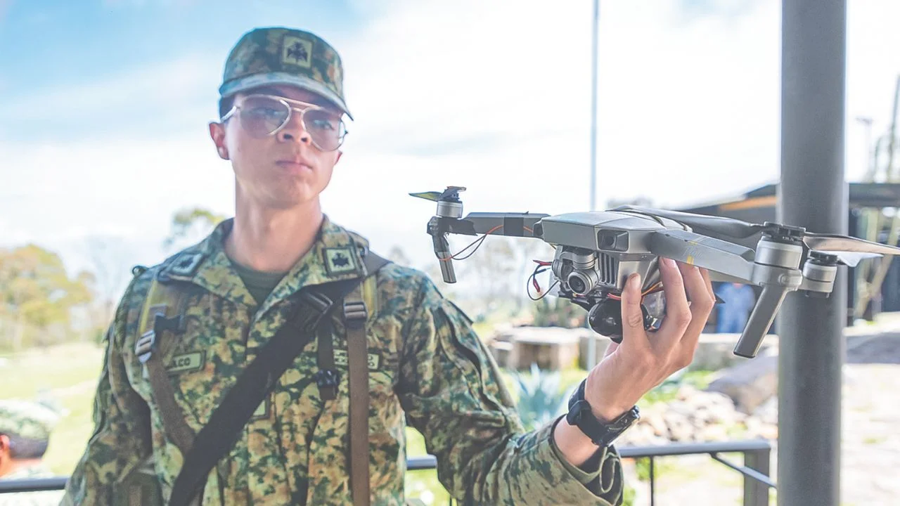 Entrenaron 40 militares para escudo antidrones durante el Mundial 2026