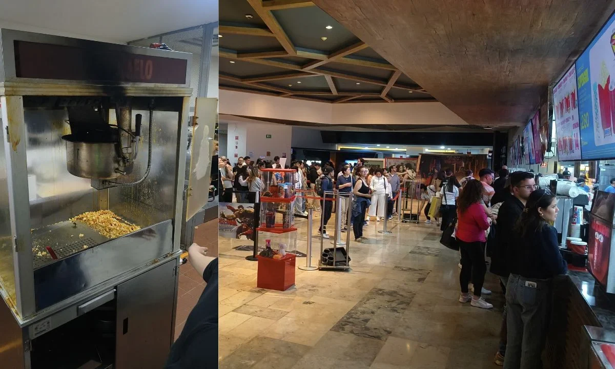 El incidente ocurrió en la zona de alimentos de las instalaciones de Cinemex en la plaza Centro Santa Fe de la alcaldía Cuajimalpa.