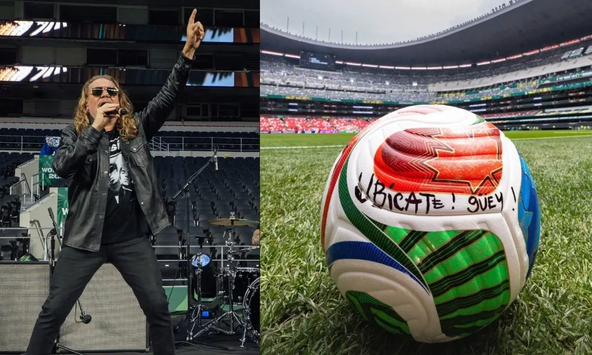 Fer de Maná reencendió la rivalidad con la banda Oasis al salir a su ensayo del medio tiempo del partido con una playera de los ingleses.