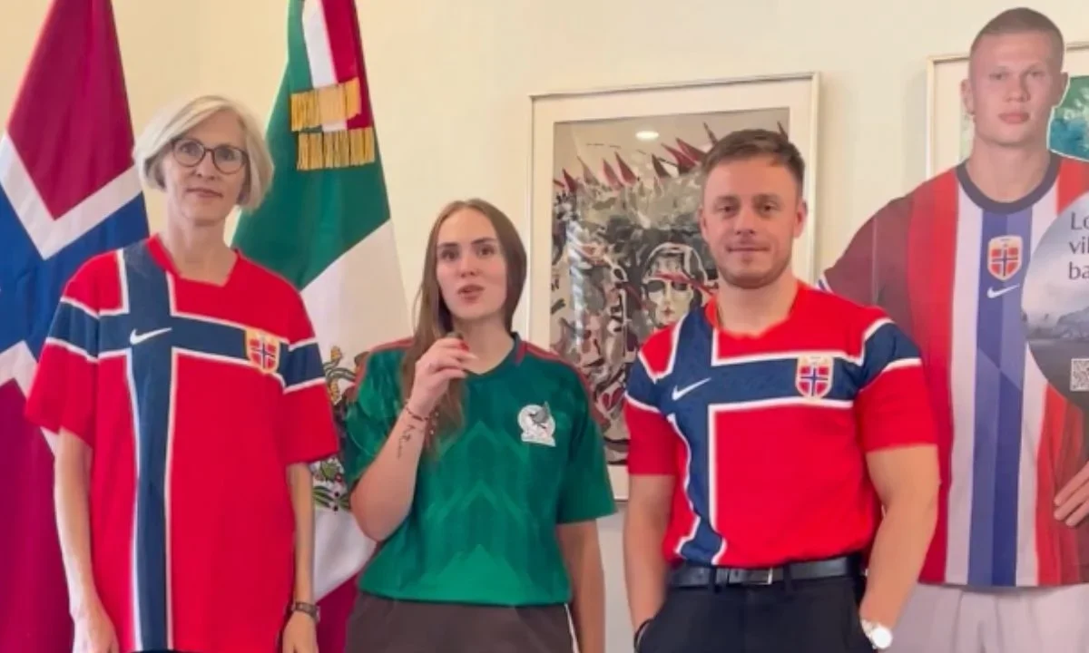 La Embajada de Noruega agradeció a los mexicanos el apoyo a su selección en el Mundial 2026 que se enfrentará este sábado contra Inglaterra.