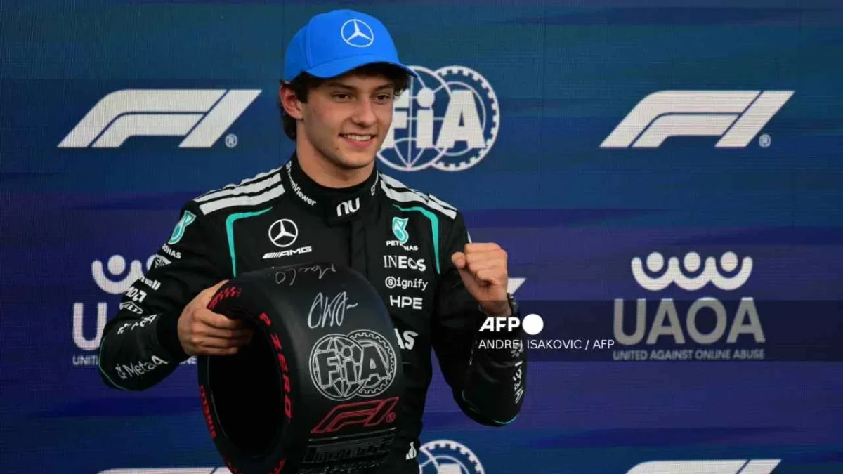 El piloto italiano Kimi Antonelli (Mercedes) se impuso este sábado en la carrera sprint del GP de Gran Bretaña.