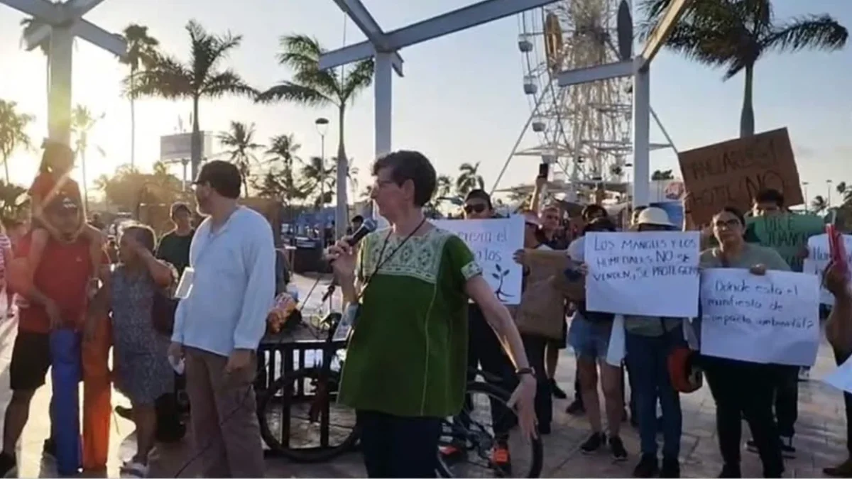 Un total de 6 mil 434 firmas fueron entregadas al Ayuntamiento de Tampico por organizaciones ambientalistas que buscan impedir la construcción de un hotel de cinco estrellas en la Laguna del Carpintero.