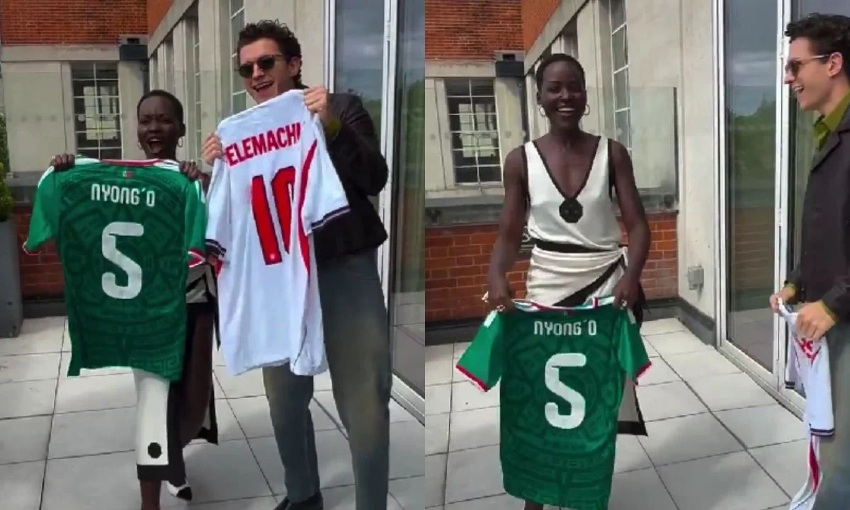 Entre celebridades como Tom Holland, Zendaya, Robert Pattinson y más, Lupita Nyong'o mostró su apoyo a México.