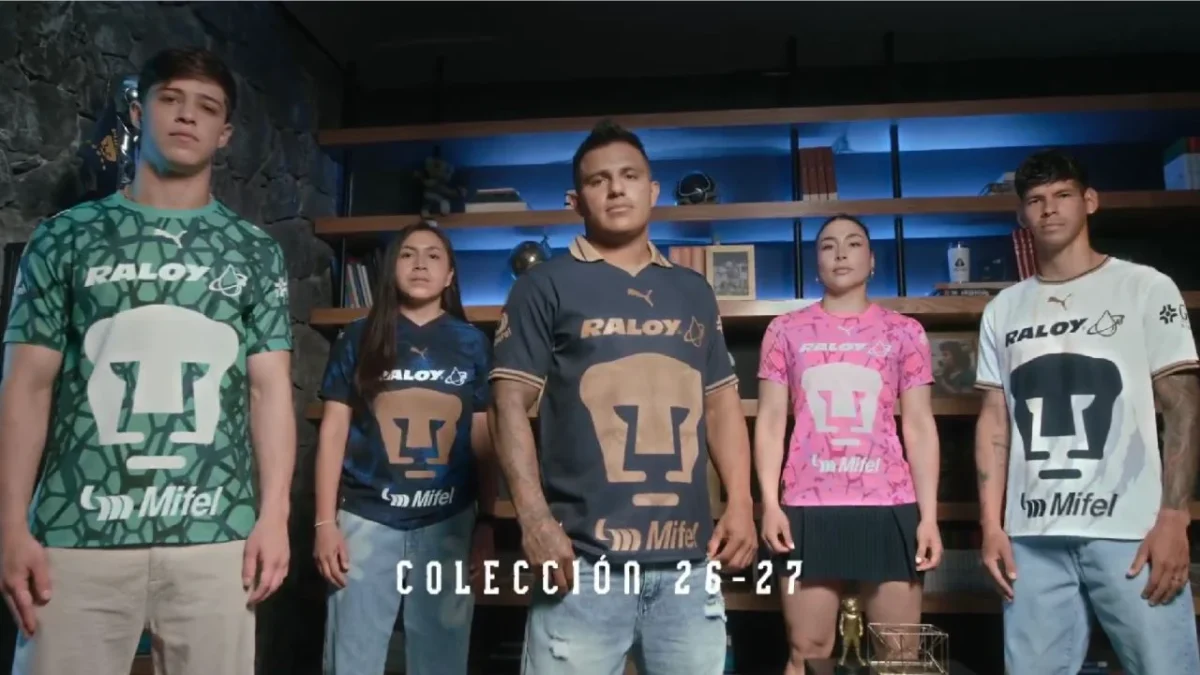 Pumas presentó los nuevos uniformes tanto para el equipo varonil como femenil en el futbol mexicano para la campaña 2026-2027.