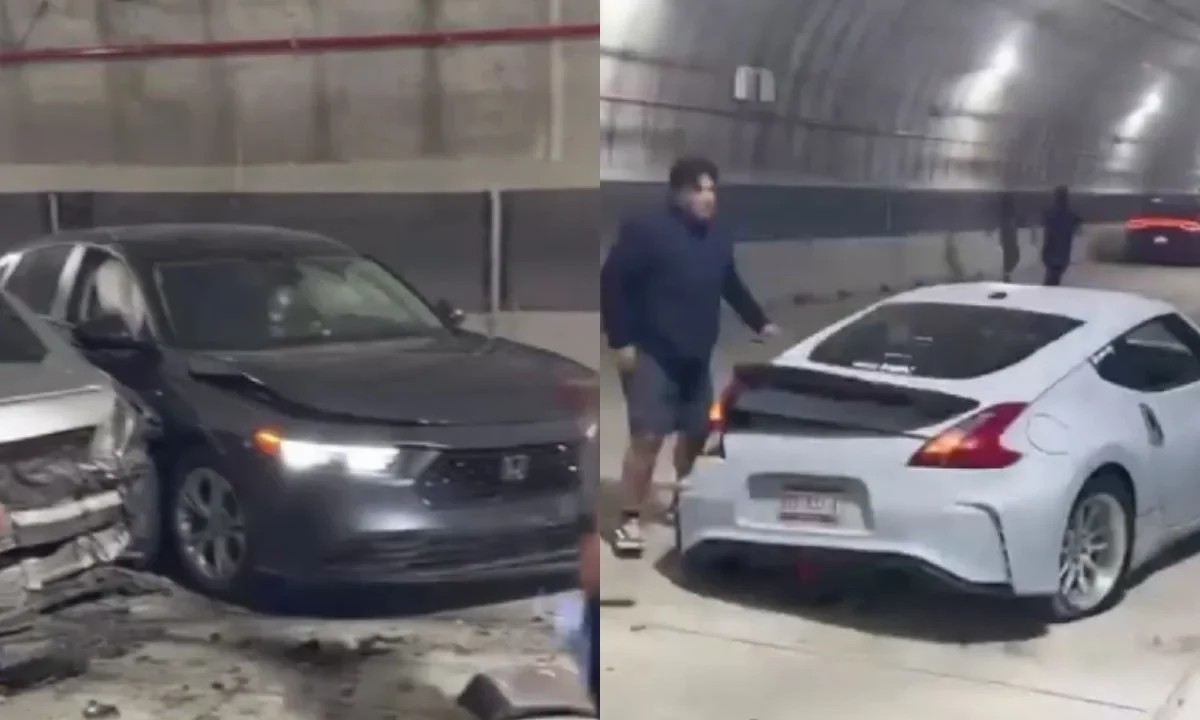 Una carambola, con algunos autos deportivos involucrados, dejó un saldo de al menos 7 heridos en un túnel en Tijuana.