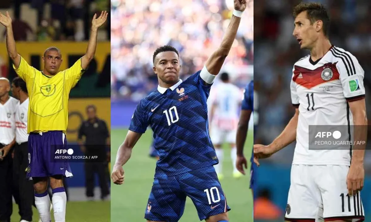Aquí te traemos un recuento de los últimos 10 goleadores de los Mundiales.